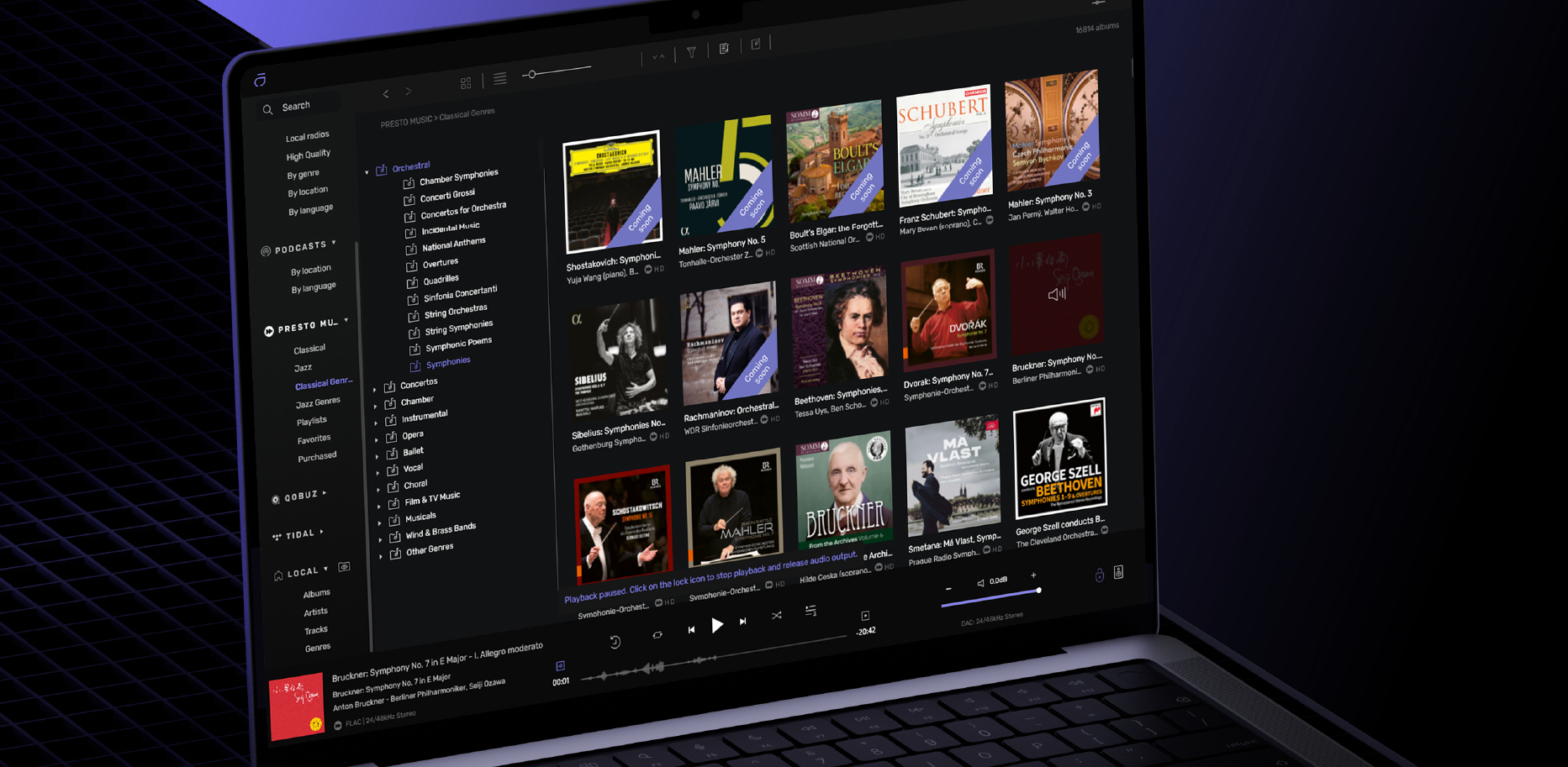 Audirvāna integrates UK platform Presto Music