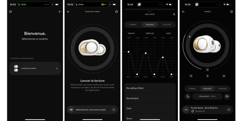 devialet phantom ultimate 98 dB hifi speakers in-app screenshot