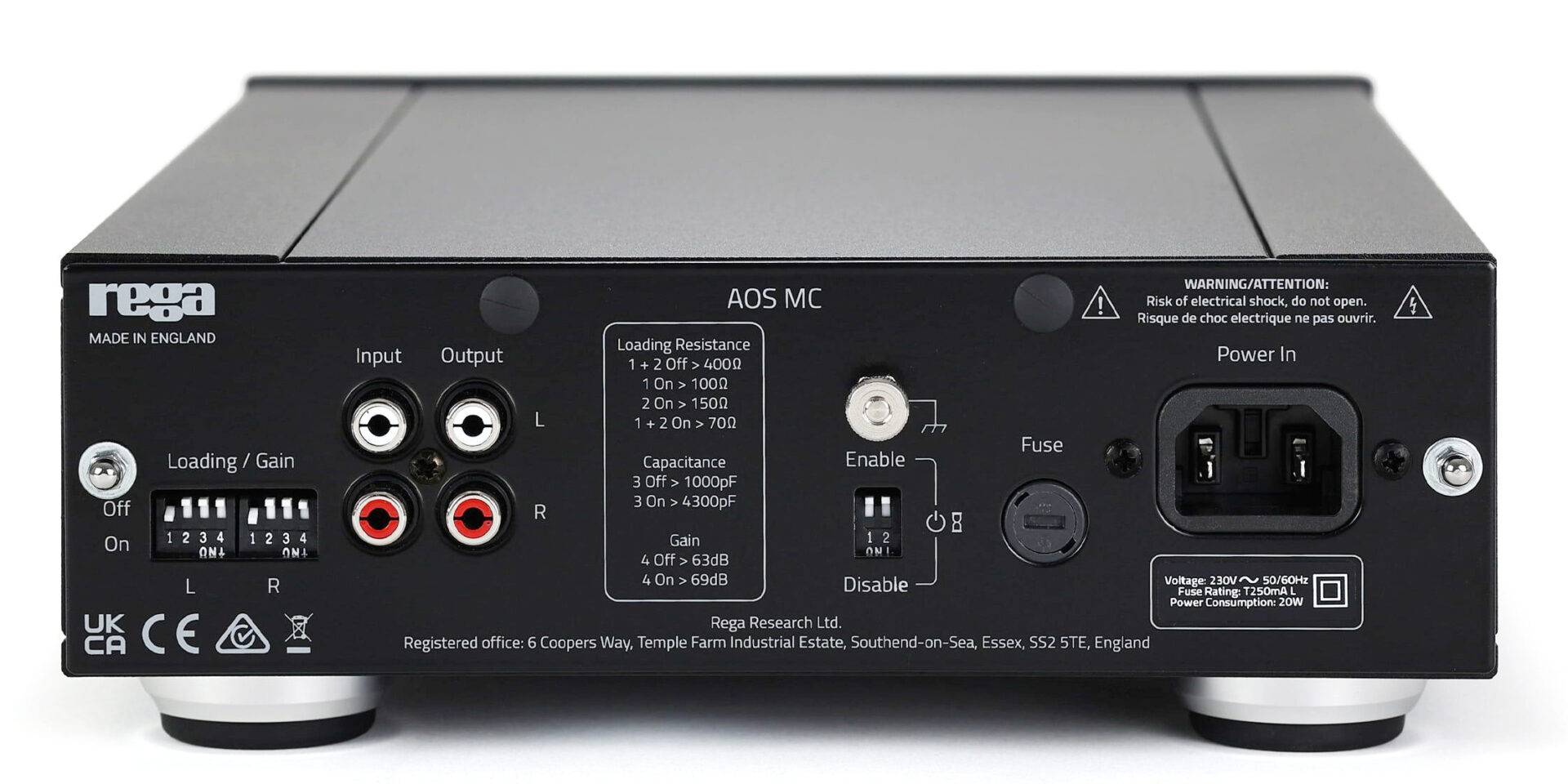 REGA_AOS MC_preampli photo_back