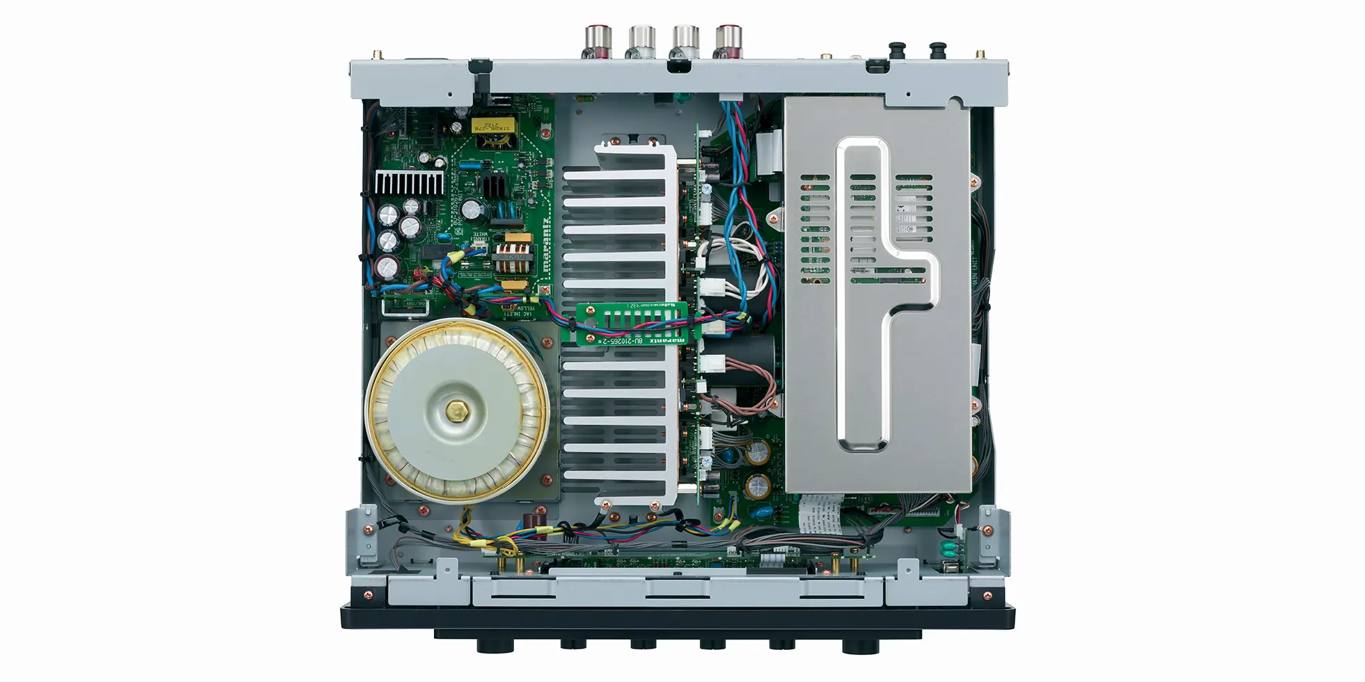 hifi preamplifier marantz model 40n view from the top of the inside of the chassis